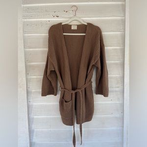 First Rite Knit Tie Cardigan